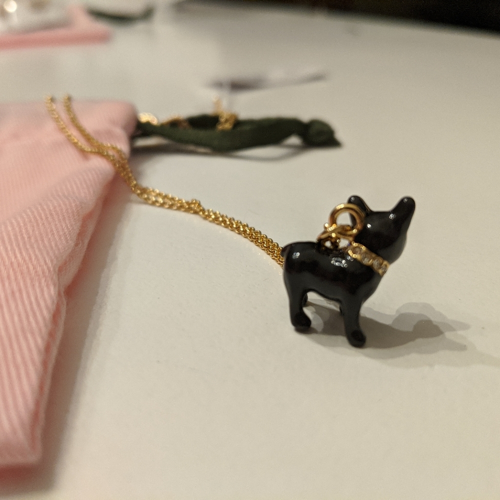 *NWT* ♠️Kate Spade bulldog necklace - Picture 7 of 7